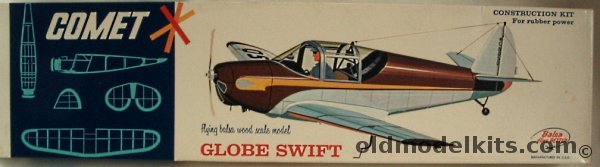 Comet Globe Swift - 20 inch Wingspan Balsawood Flying Model Airplane, 3202-98 plastic model kit